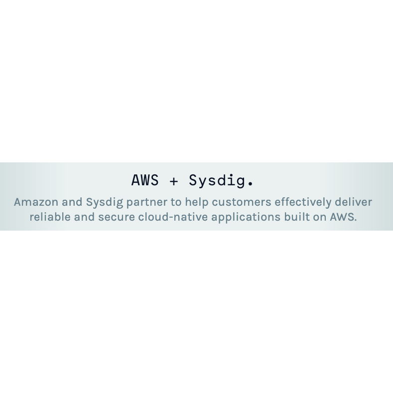 Sysdig Secure と AWS Security Hubの統合