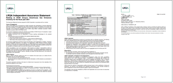 Third Party Verification and Assurance, Assurance Statement