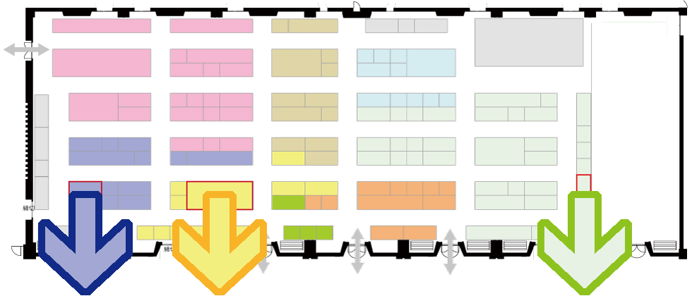 東京デジタルイノベーション2020 開場全体図とSCSKブース、協賛ブース出展位置