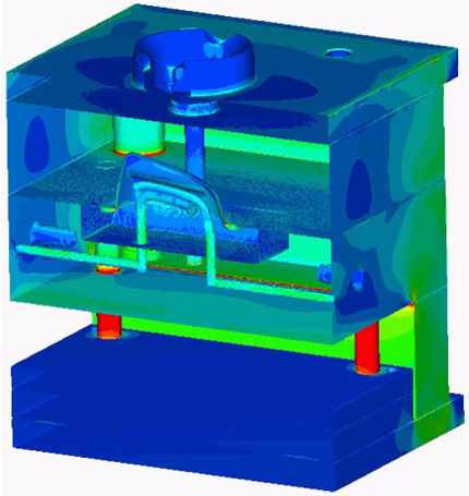 ADVENTURECluster 樹脂成型工程を考慮した金型強度評価 イメージ画像