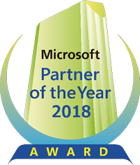 マイクロソフト ジャパン パートナー オブ ザ イヤー 2018 アワードロゴ