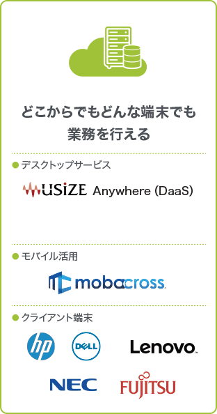 どこからでもどんな端末でも業務を行える