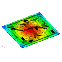 多層プリント基板の熱変形を考慮 した実装済みIC チップ のサブモデル解析