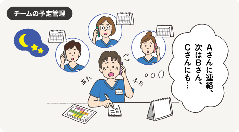 チームの予定管理