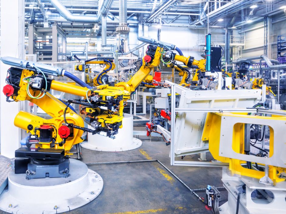 Fig. 1:多くの鋳造品が現代の産業用ロボットに適用されている(画像:Fotolia/Nataliya Hora)