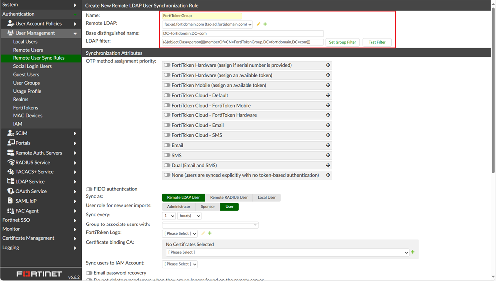 ユーザー連携ルールの登録