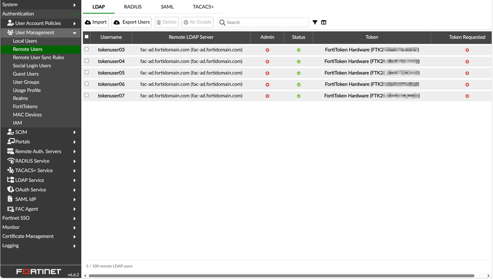 削除後されたユーザーを除いた一覧画面
