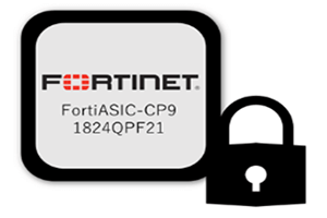 FortiProxyに標準搭載されている専用ASIC(CP9）