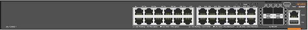 製品写真（front）：HPE Aruba Networking CX 6200F 24G 4SFP+（JL724A）