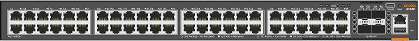 製品写真（front）：HPE Aruba Networking CX 6200F 48G 4SFP+（JL726A）