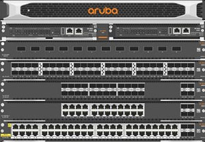 製品写真（front）：Aruba 6405 Chassis, Mgmt Module, 2 Fan, 5 open slots（R0X26A）