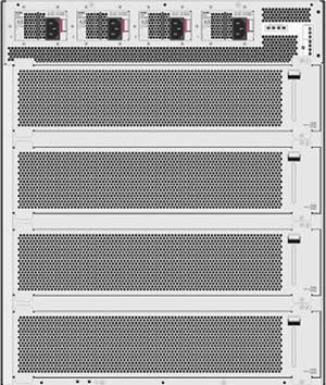 製品写真（back）：Aruba 6410 Chassis, Mgmt Module, 4 Fan, 10 open slots（R0X27A）