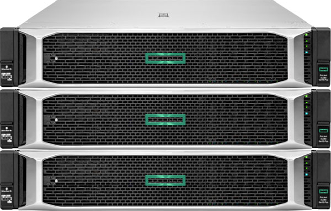 HPE ProLiant DX380 Gen10 8SFF オールフラッシュ 2U1N×3ノード構成（1ノードあたりのハードウェア構成）