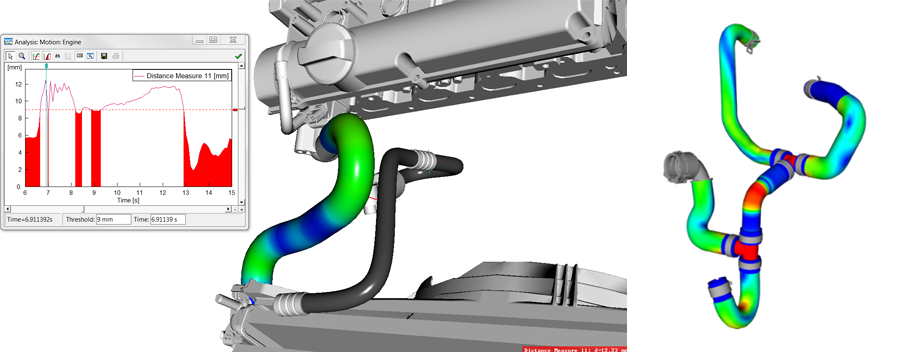 ワイヤーハーネスやホースの設計開発を支援する「IPS Cable Simulation」