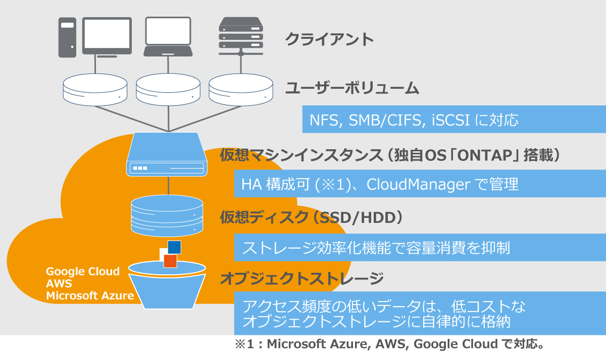 図3　NetApp CVOの概要