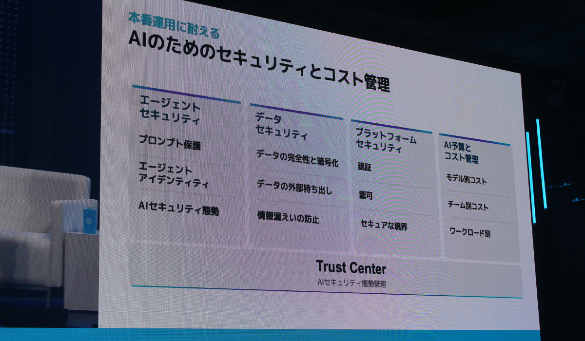 データ活用を安全に行う基盤として「Trust Center」があります