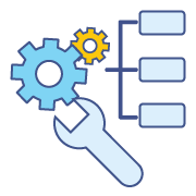 チェックリストとフォルダの現状整理イラスト