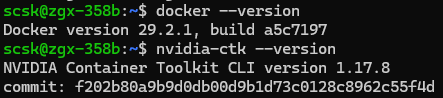 dockerのバージョン