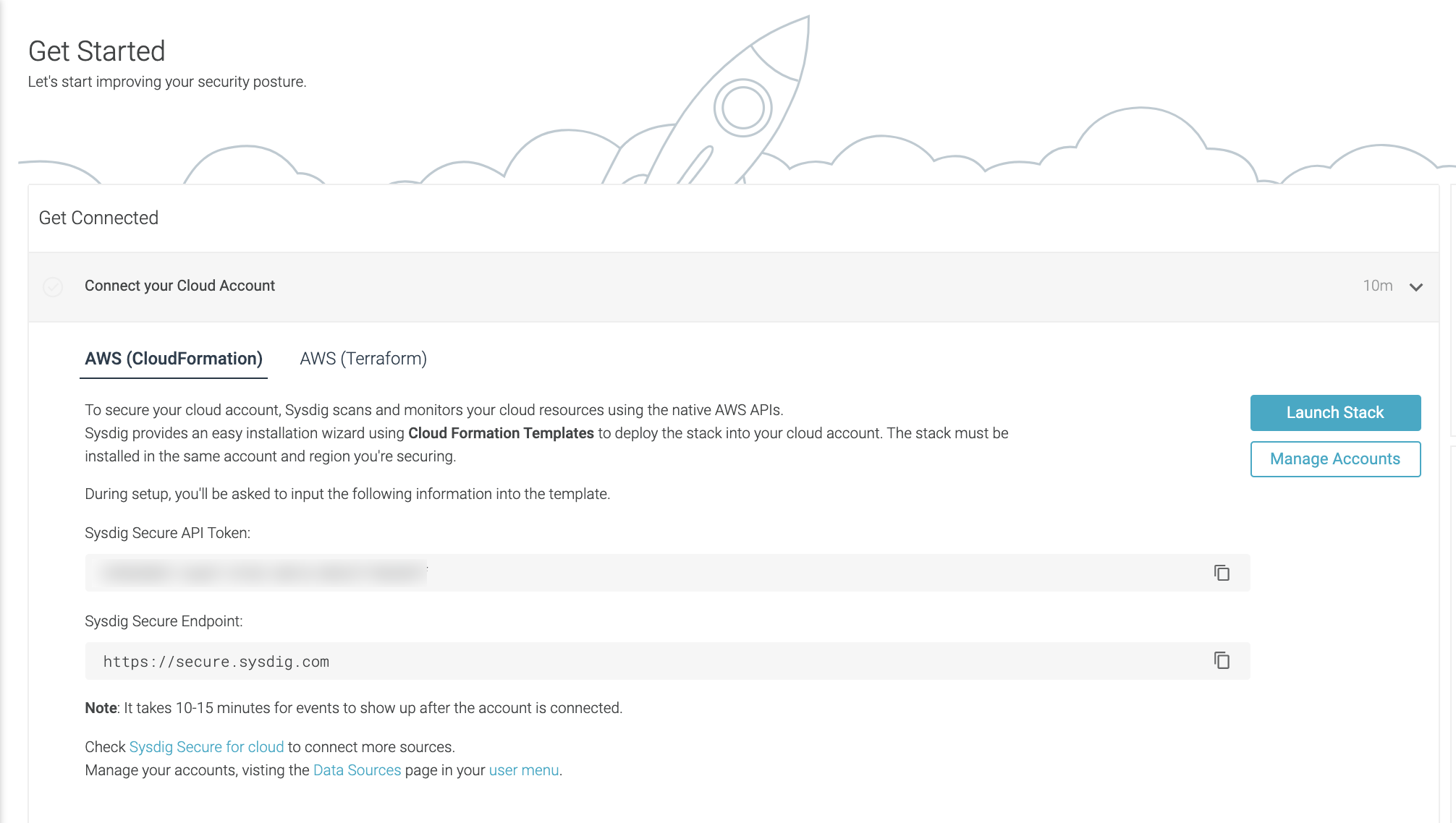 Sysdig Secure for cloudをAWSにデプロイする