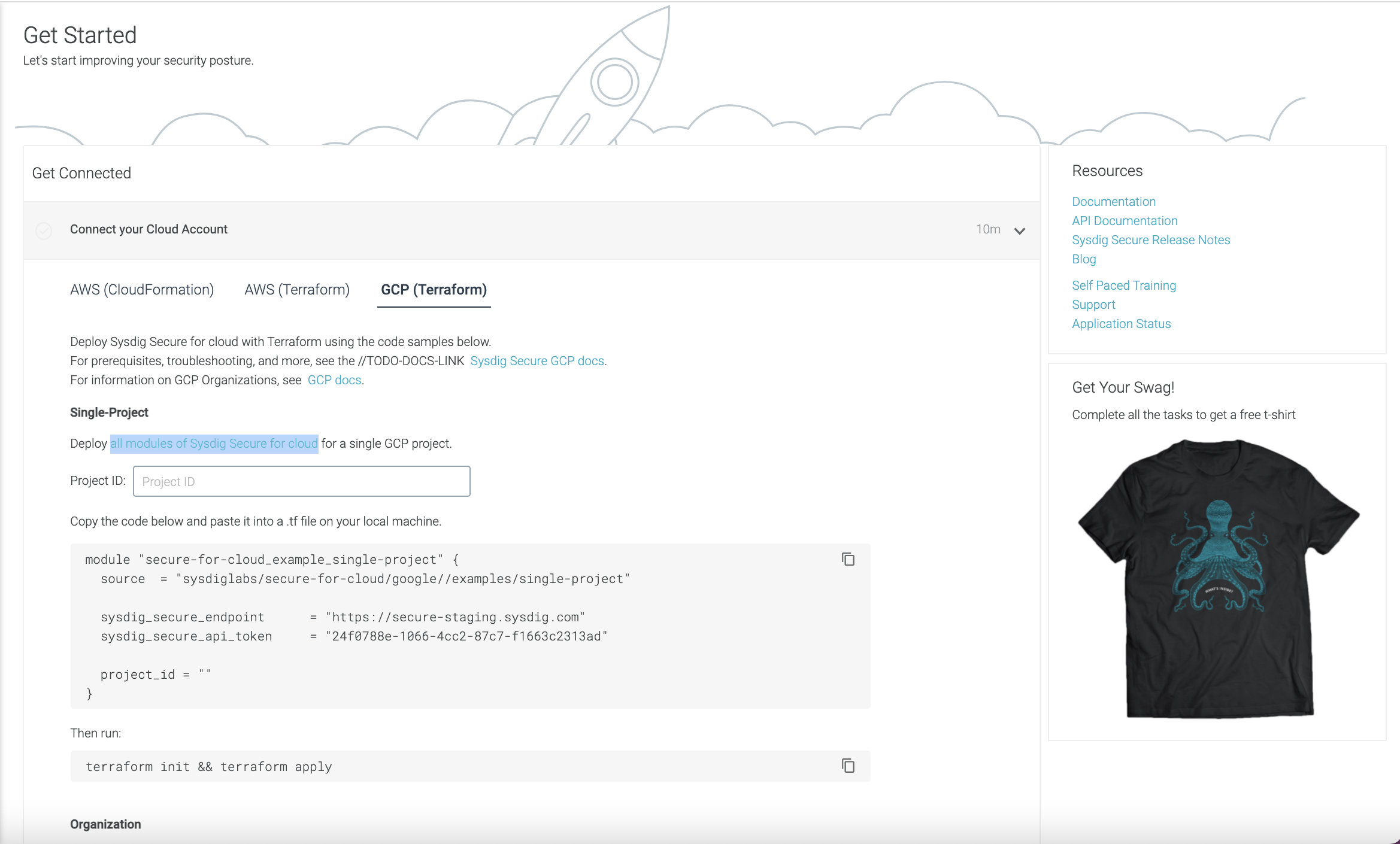 GCPにSysdig Secure for Cloudをデプロイする