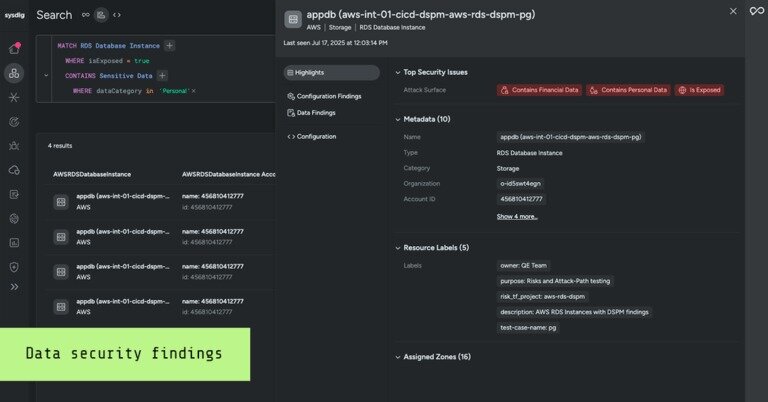 Data security findings: テクニカルディープダイブ