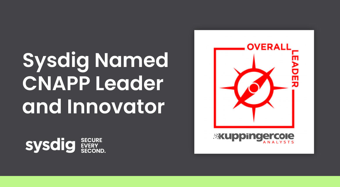 KuppingerCole がSysdigをCNAPPのプロダクトイノベーションリーダーに選出