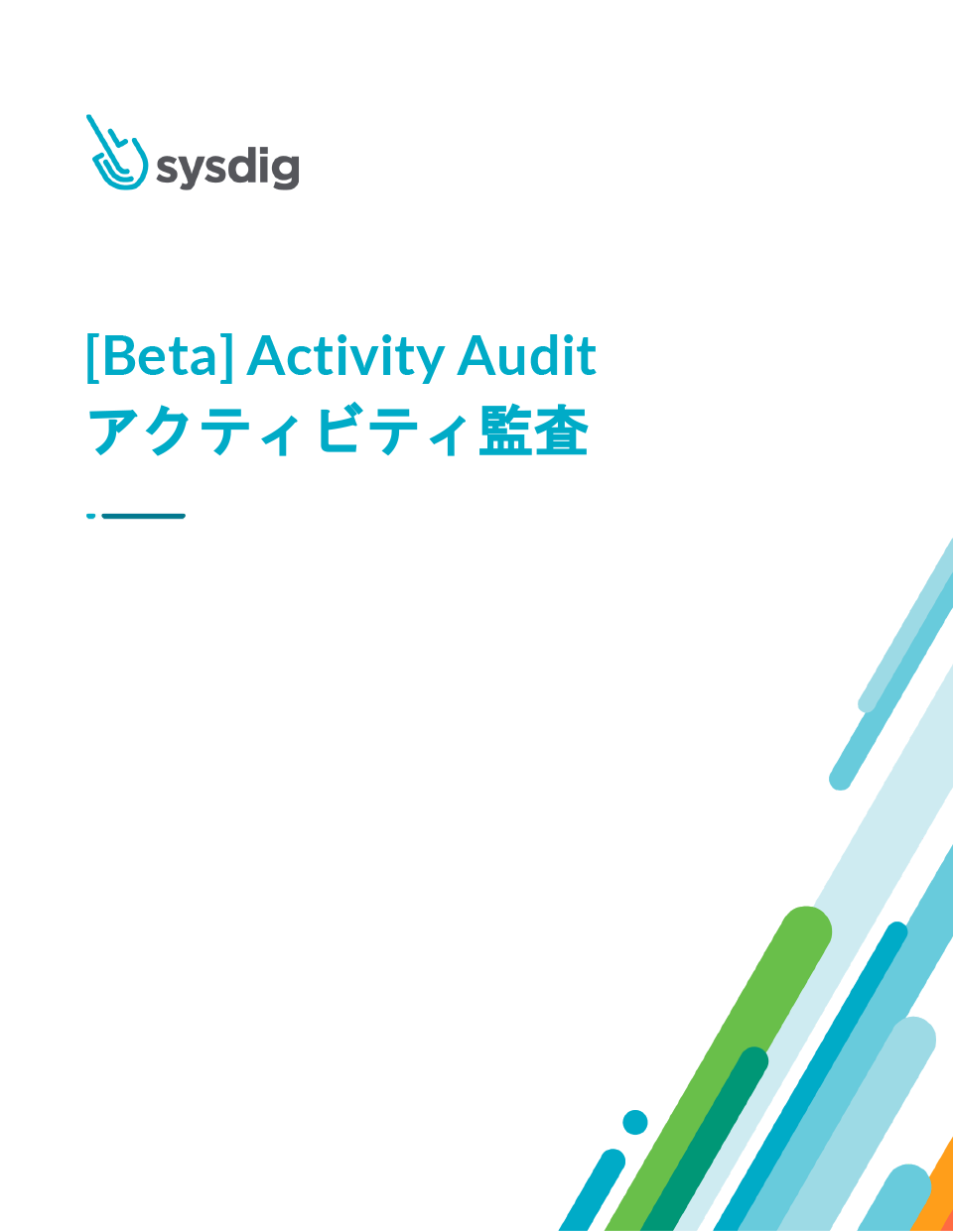 「【Beta】Activity Audit」を公開いたしました