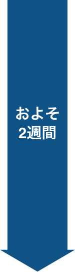 およそ2週間