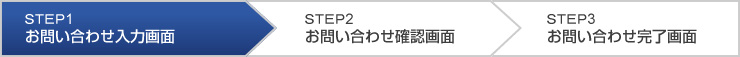 STEP1 お問い合わせ入力画面